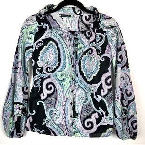 Tahari long sleeve button down blouse. Size XS